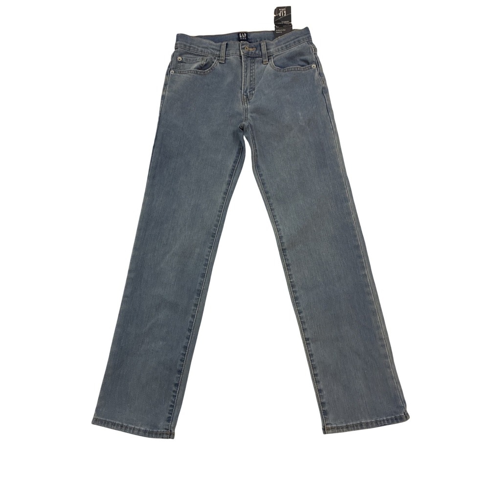 Gap Kids Size 12 Original Straight Leg Jeans Medium Blue Denim Pants NWT
